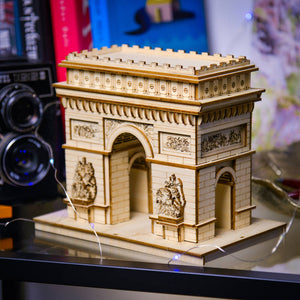 Dřevěné puzzle 3D model – Vítězný oblouk