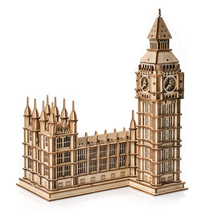 Dřevěné puzzle 3D model – Big Ben