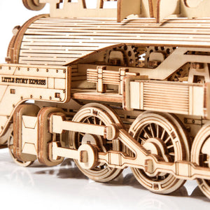 Dřevěné puzzle 3D model – Lokomotiva