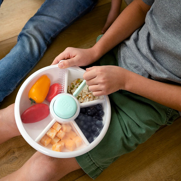 Velký svačinový box Snack Spinner – Macaron Blue
