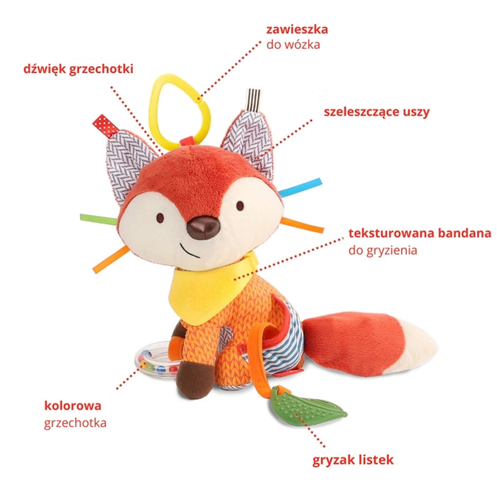 Aktivní přívěsek na kočárek – Bandana Buddies Liška