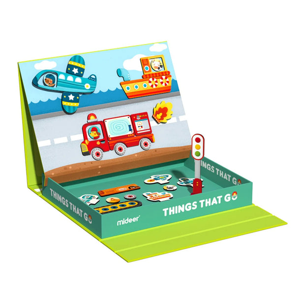 Magnetisches Puzzle und Spiel 2in1 – Fahrzeuge - Tublu.de