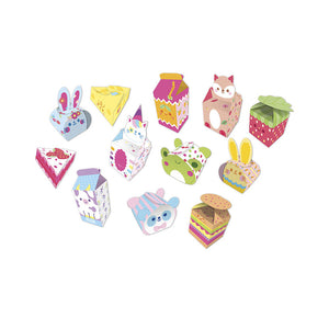 Kreativset 12 Kawaii-Papierboxen zum Selberbasteln 7+ - Tublu.de
