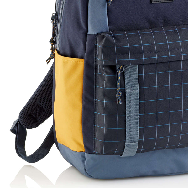 Tříkomorový školní batoh Amsterdam – Rider Black 28 l