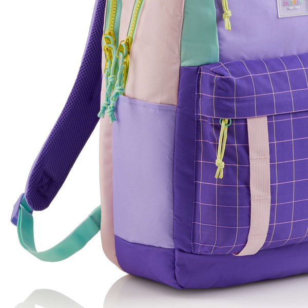 Tříkomorový školní batoh Amsterdam – Rider Violet 28 l