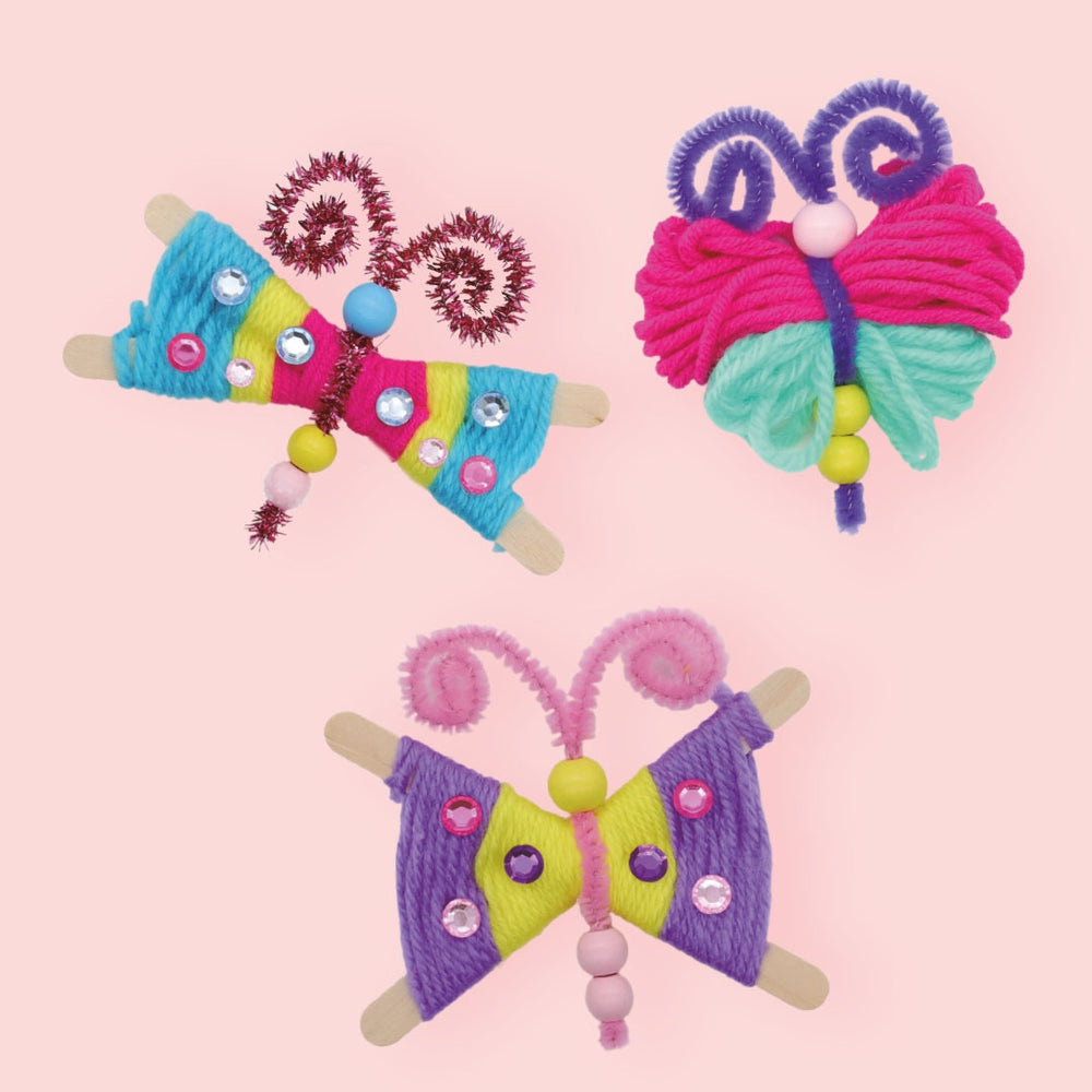 Kreatives DIY-Bastelset – Wollschmetterlinge - Tublu.de