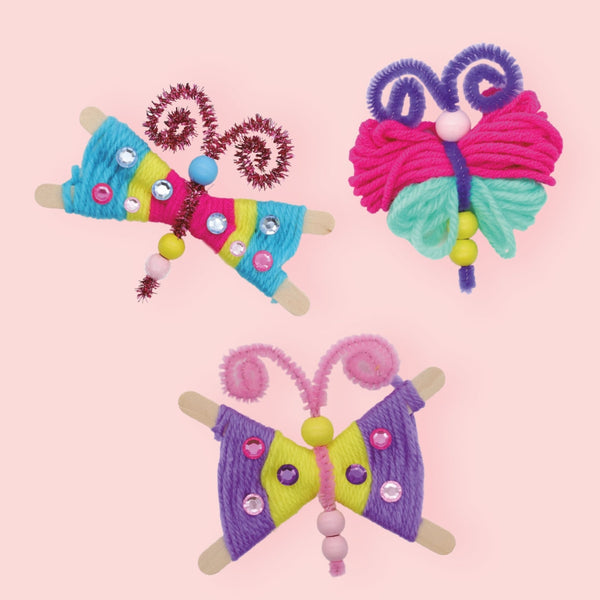 Kreatives DIY-Bastelset – Wollschmetterlinge - Tublu.de