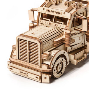 Dřevěné puzzle 3D model – Nákladní auto
