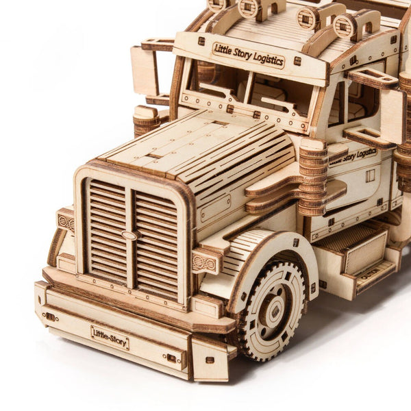 Dřevěné puzzle 3D model – Nákladní auto