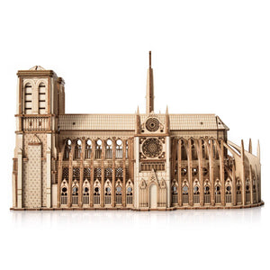 Dřevěné puzzle 3D model – Notre-Dame