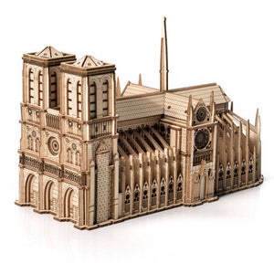 Dřevěné puzzle 3D model – Notre-Dame