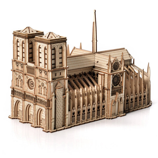 Dřevěné puzzle 3D model – Notre-Dame