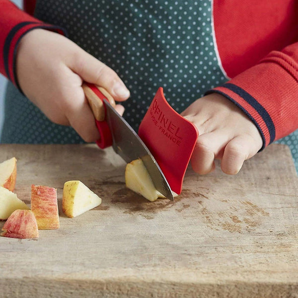 Dětský nůž s ochranou prstů Le Petit Chef Červený – 2dílný