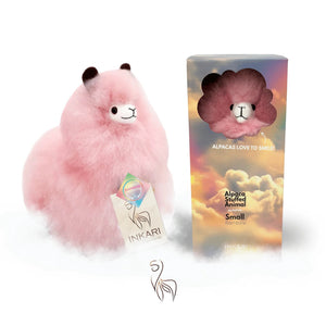 Huňatá alpaka Rainbows – Cotton Candy 23 cm