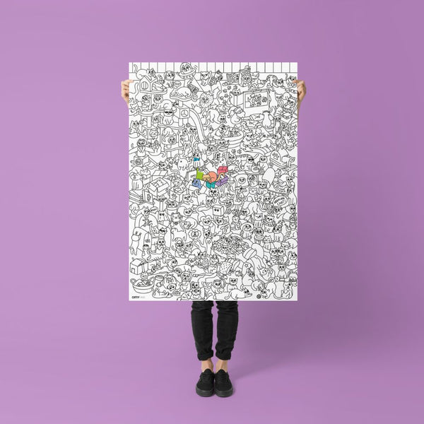 Riesiges Malbuch – Kitty 100 x 70 cm - Tublu.de
