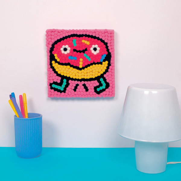 Kreativset zum Bekleben mit Pompons – Donut - Tublu.de