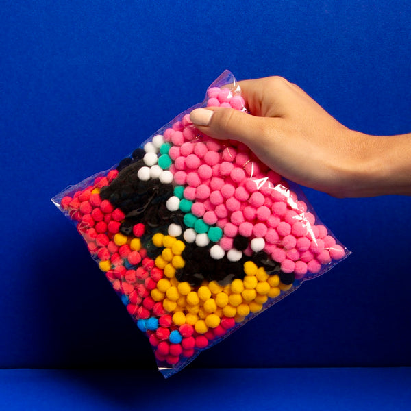 Kreativset zum Bekleben mit Pompons – Donut - Tublu.de