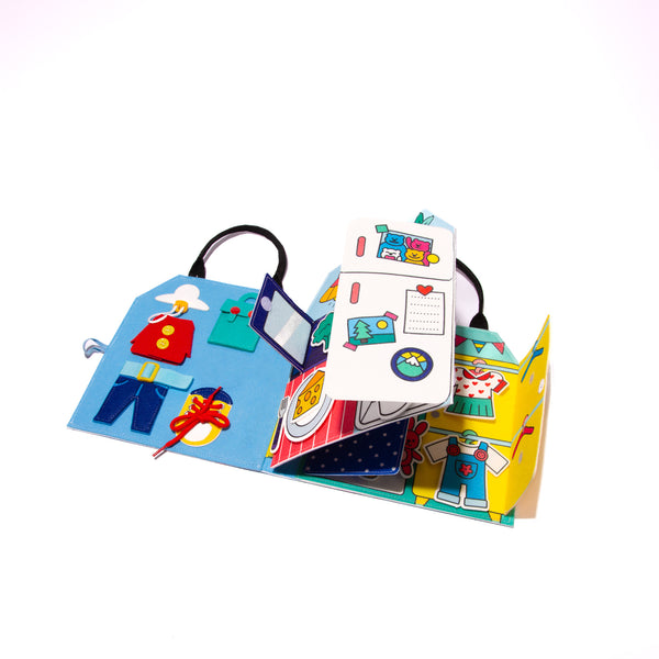Měkká Montessori aktivní kniha – Můj den