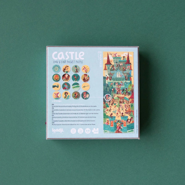 Taschenpuzzle mit Beobachtungsspiel – Burg 100 Teile - Tublu.de
