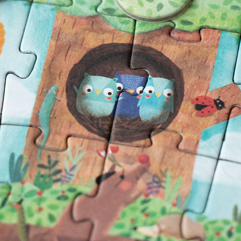 Taschenpuzzle mit Beobachtungsspiel – Apfelbaum 36 Teile - Tublu.de