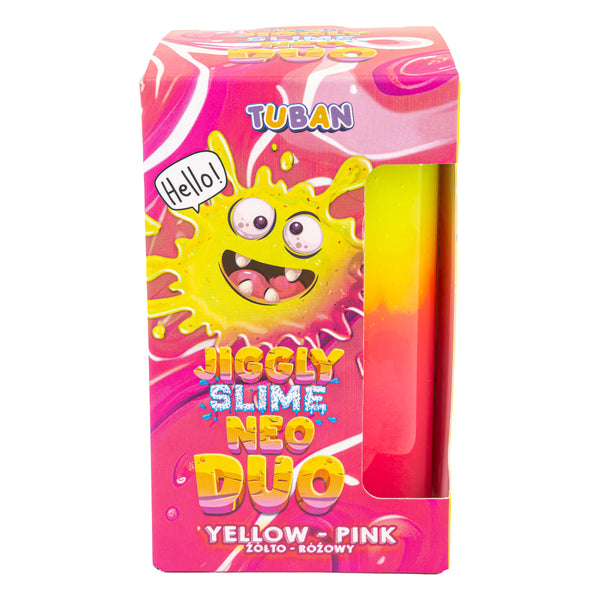 Sada JIGGLY SLIME NEO DUO – žluto-růžový 430 g