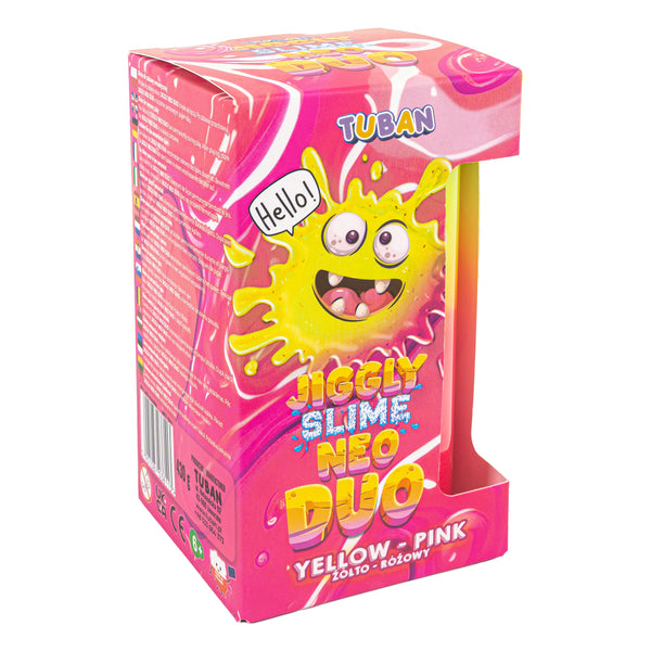 Sada JIGGLY SLIME NEO DUO – žluto-růžový 430 g