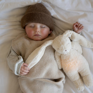 Šumící králíček s lampičkou Organic 2.0 – Cappuccino