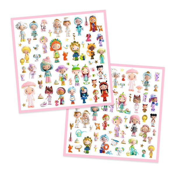 Stickerset 160 Stück – Die Welt von Tinyly - Tublu.de