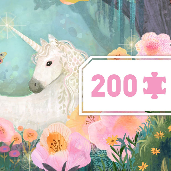 Papp-Puzzle  - Einhörner 200 Teile - Tublu.de