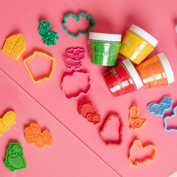 Kreativset, 100 % natürliche Knete und Zubehör – Bauernhof - Tublu.de