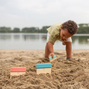 Set aus Holzschaufeln zum Formen von Mustern im Sand - Tublu.de