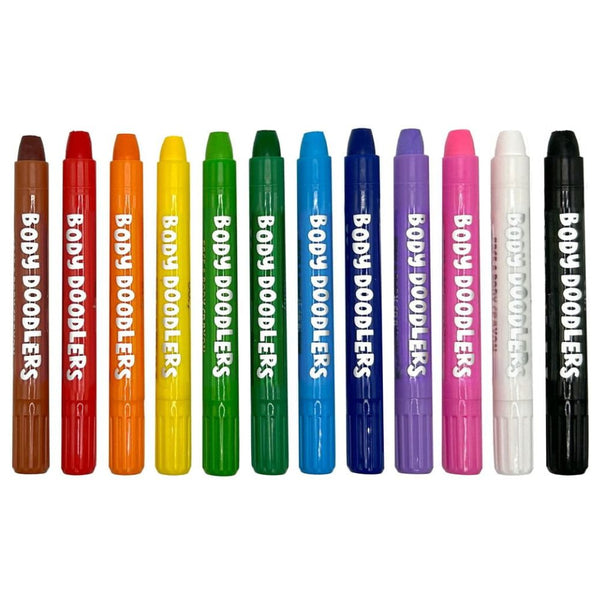 Pastelky na obličej – Body Doodlers, sada 12 ks