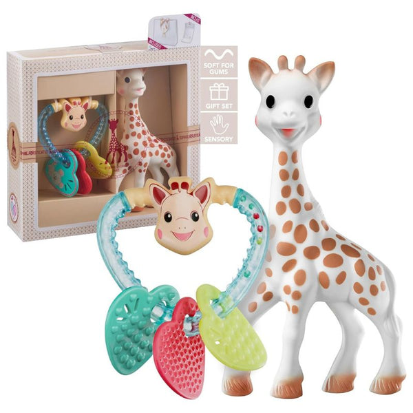 Geschenkset Sophie la girafe mit Herzrassel - Tublu.de