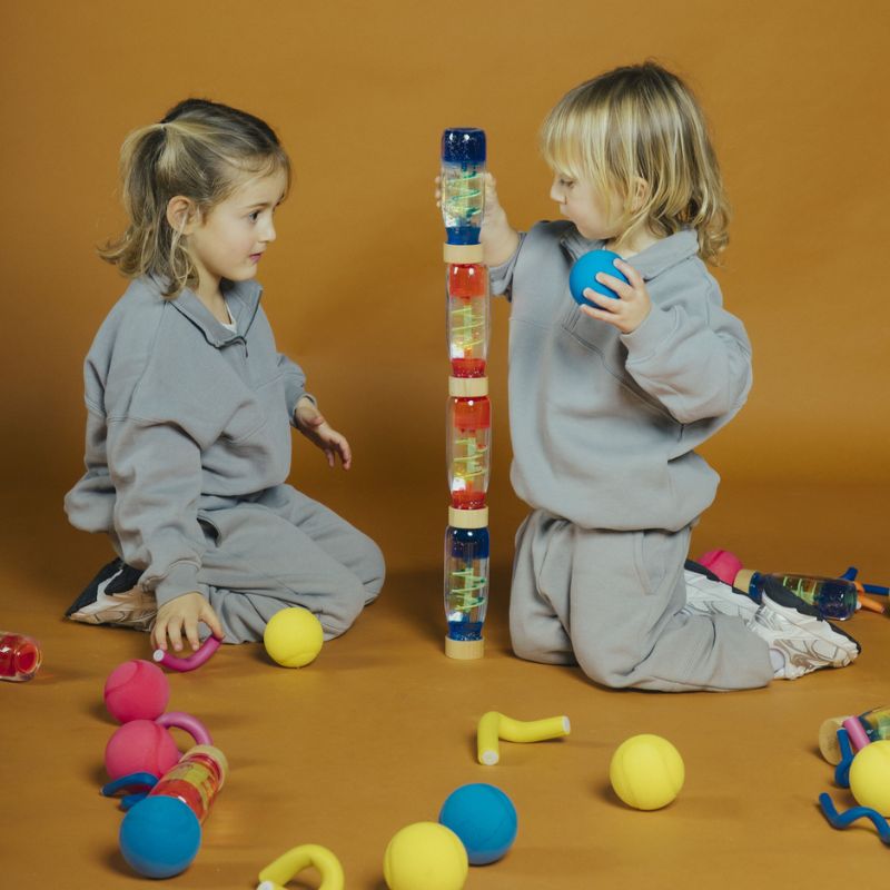 Dvoufázová senzorická lahvička MOVE SPIRALA – Modrá