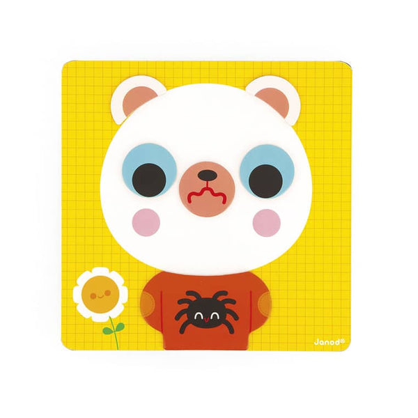 Magnetické puzzle – emoce medvěd