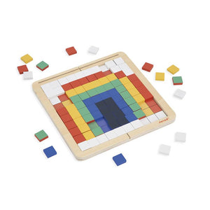 Dřevěné puzzle Mosaik Pixel – symetrie a kódování 4v1 5+