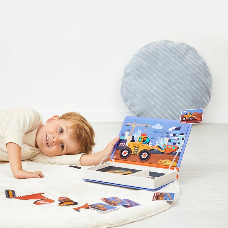Magnetické puzzle Magnetibook – staveniště