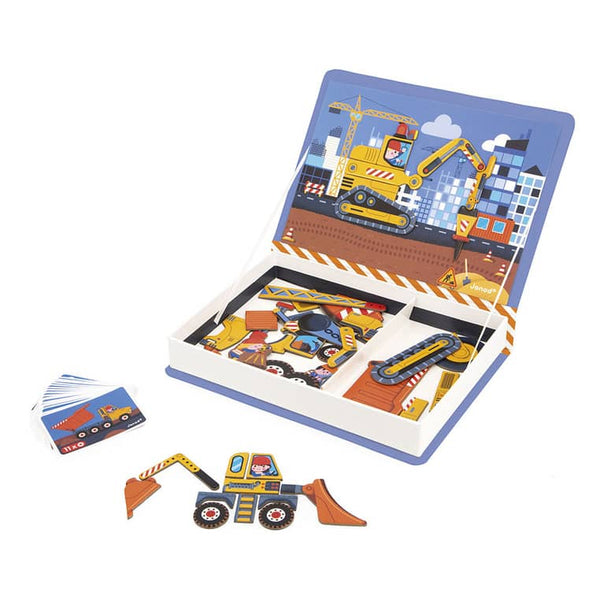 Magnetické puzzle Magnetibook – staveniště