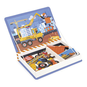 Magnetické puzzle Magnetibook – staveniště