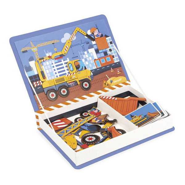 Magnetické puzzle Magnetibook – staveniště