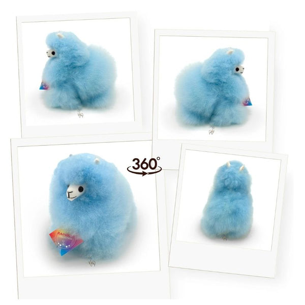 Huňatá alpaka Rainbows – Baby Blue 15 cm