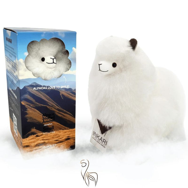 Plyšová alpaka Naturals – Ivory White 23 cm