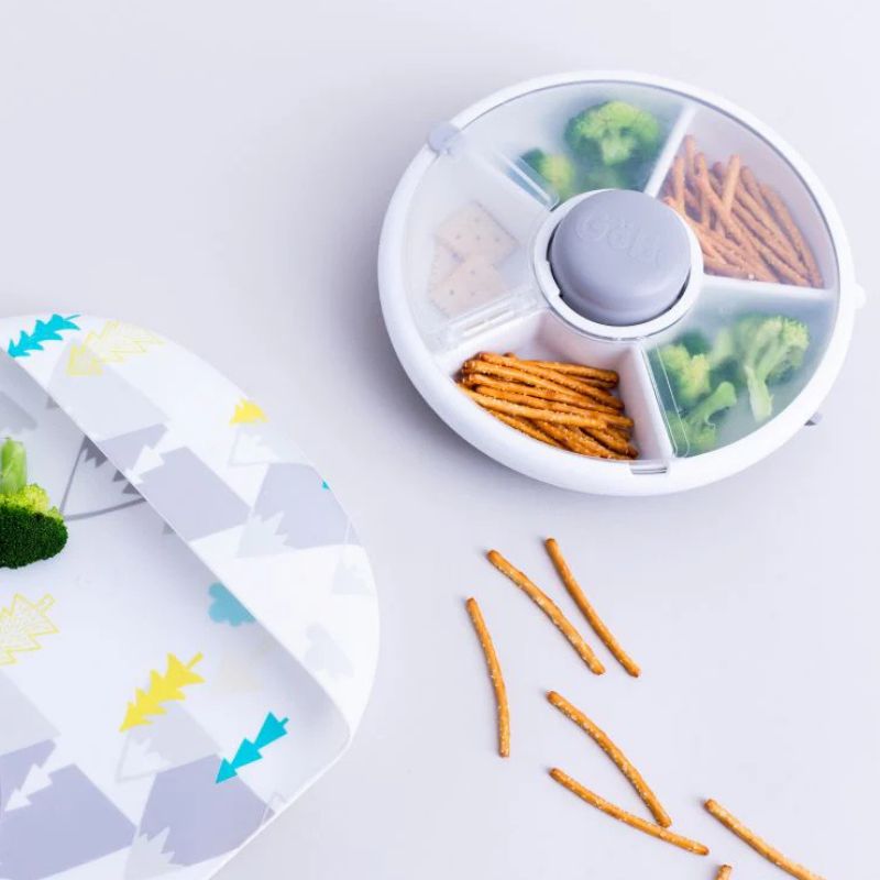 Svačinový box Snack Spinner – Šedý