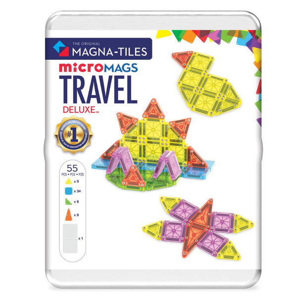 Magnetická stavebnice – microMAGS Travel XL 55 dílků