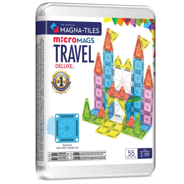 Magnetická stavebnice – microMAGS Travel XL 55 dílků