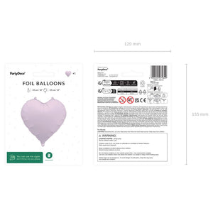 Fóliový balónek – Fialové srdce 48 cm