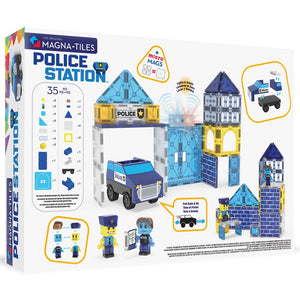 Magnetické cihličky – Policejní stanice 35 dílků