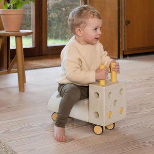 Kreativní stavebnice pro rozvoj hrubé motoriky Tiny Ride – pískově šedá
