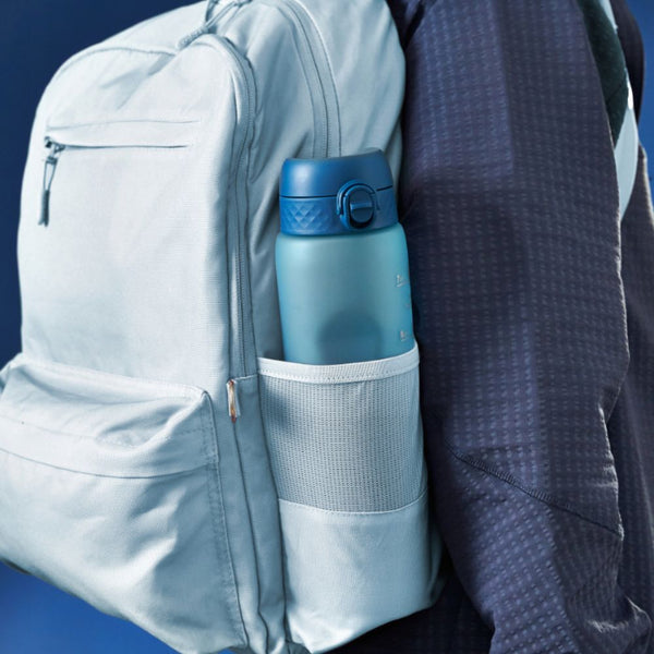 Láhev na pití 1000 ml – Motivátor Přechod Deep Teal/Sonic Blue