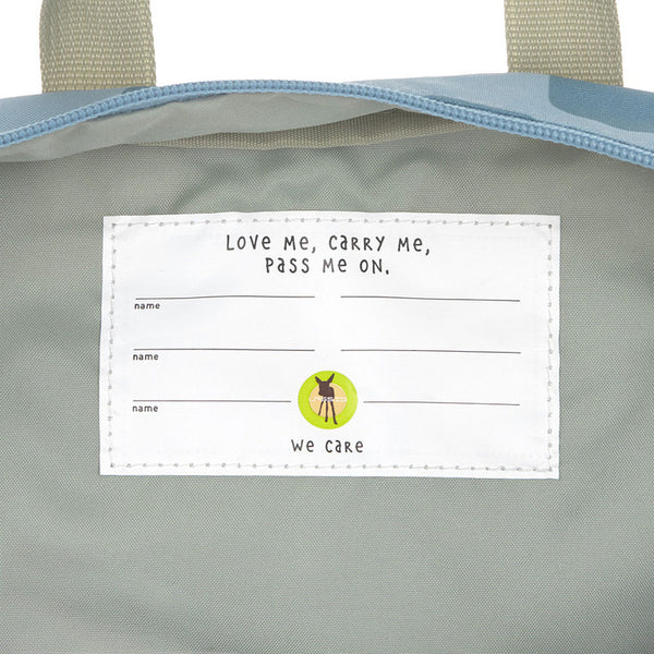 Dětský batoh Mini hranatý – Pattern Party Blue